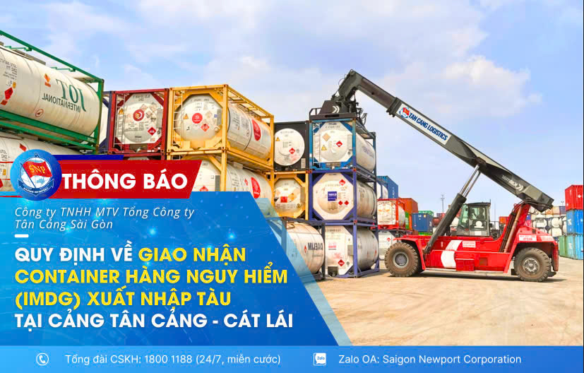 [SNP_THÔNG BÁO] QUY ĐỊNH VỀ GIAO NHẬN CONTAINER HÀNG NGUY HIỂM (IMDG ...